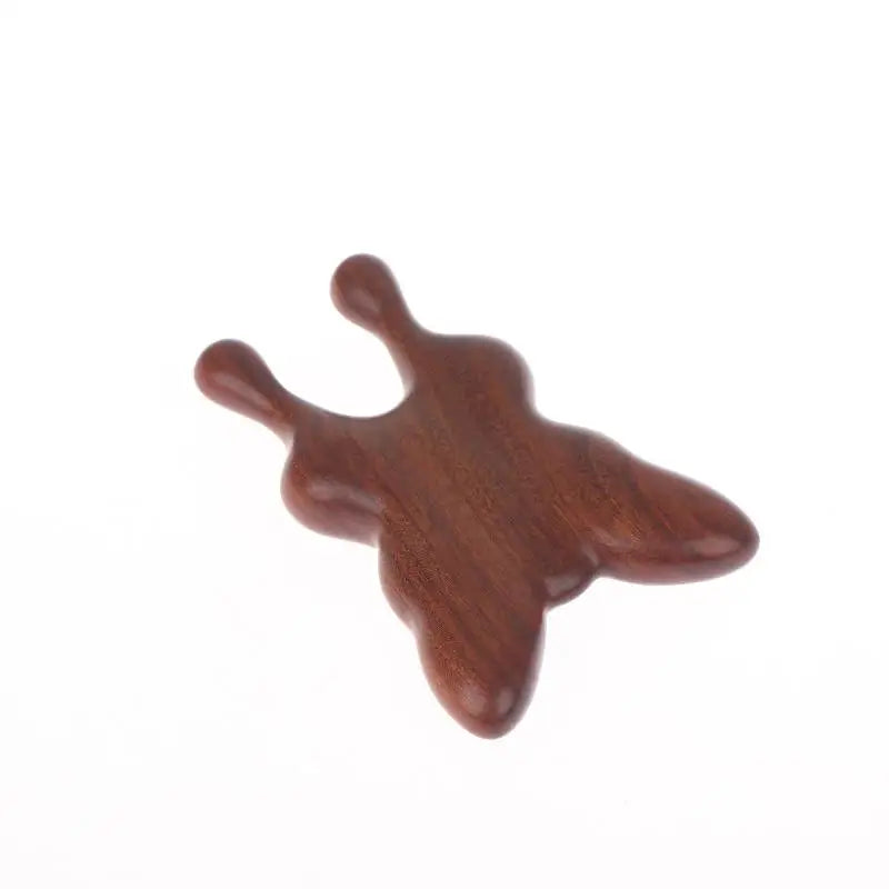 Eyes Facial Wood Gua Sha Tool Natural Sandalwood Butterfly Shape Nose Qme