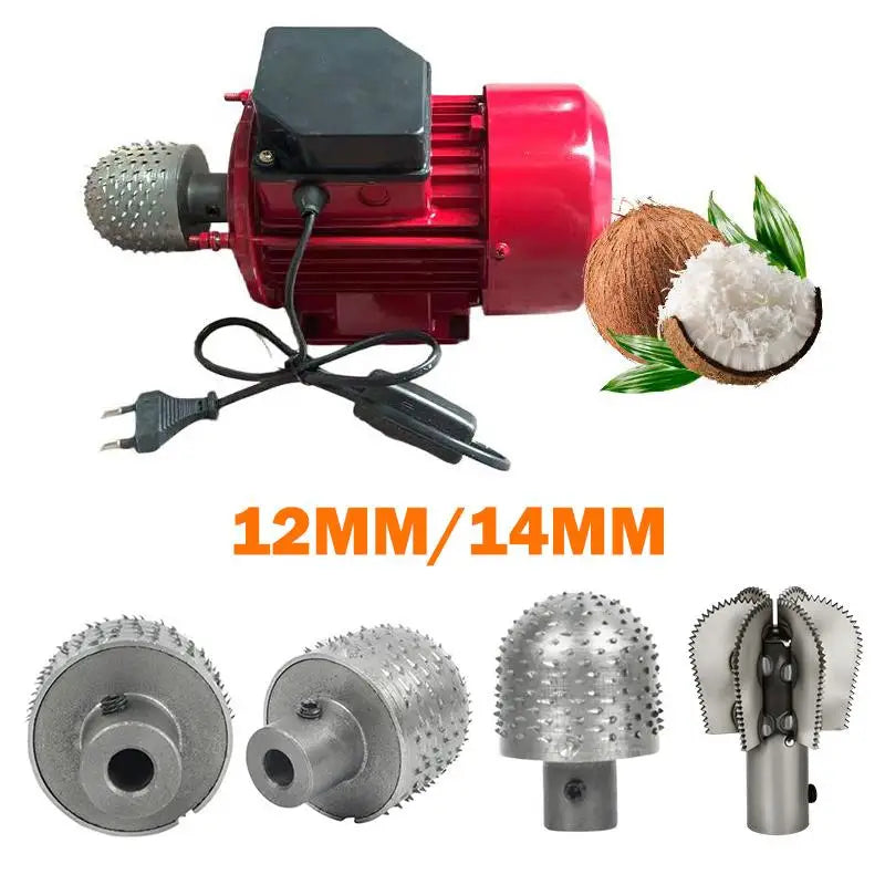 Electric Coconut Grater Head Replacement Heavy Duty 12/14mm Coconut Grater Head Roll Granate Model Coconut Graters Machine Head. Qme