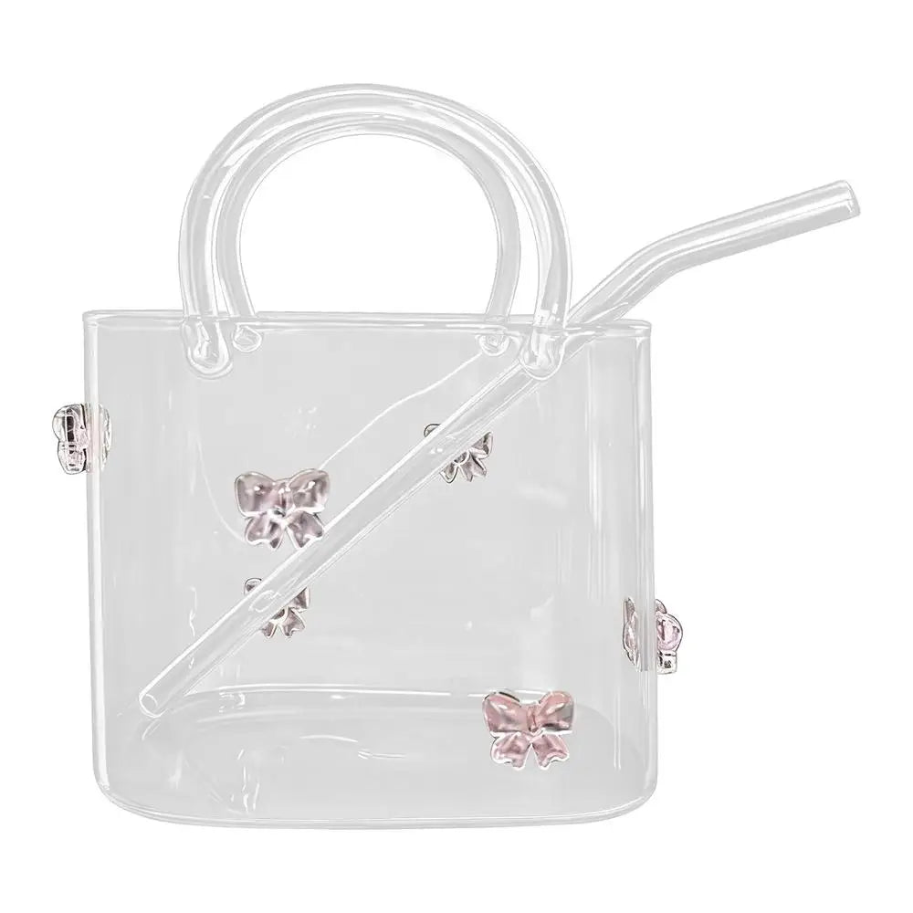 Purse Vase Flowers Large Capacity Wide Rim Drinkware Straw Flower Qme China Mainland Pink