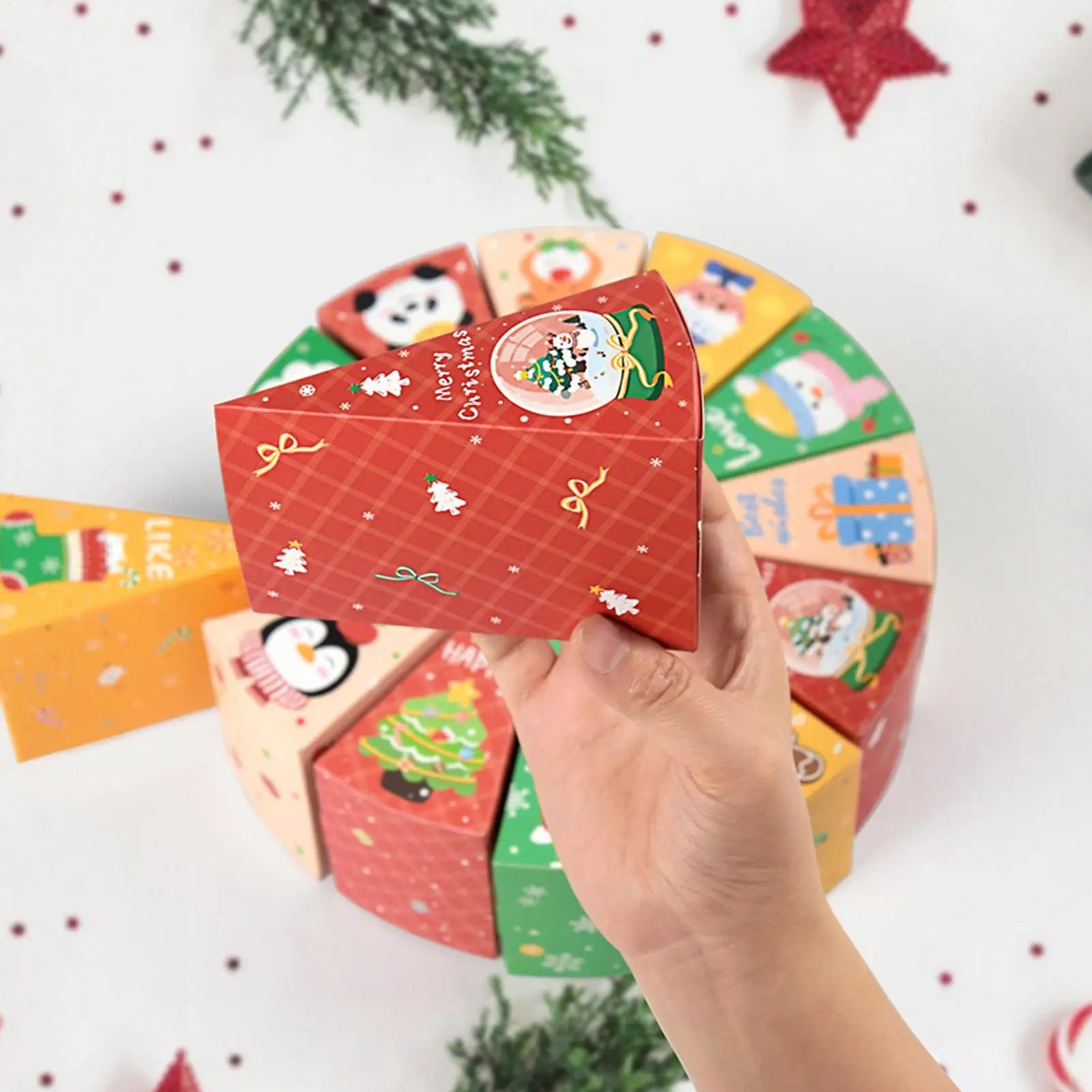 Calendar Advent Boxes Empty Christmas Countdown Kids Jewelry Toys Qme