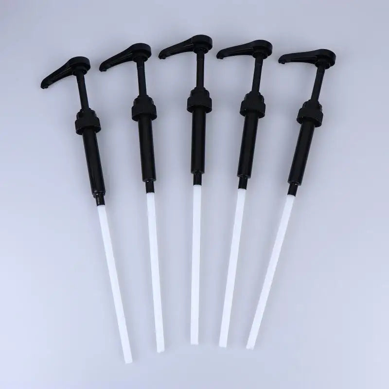 5X Syrup Pump Coffee Dispenser Press Action Head Syrups Juice Bottle Qme