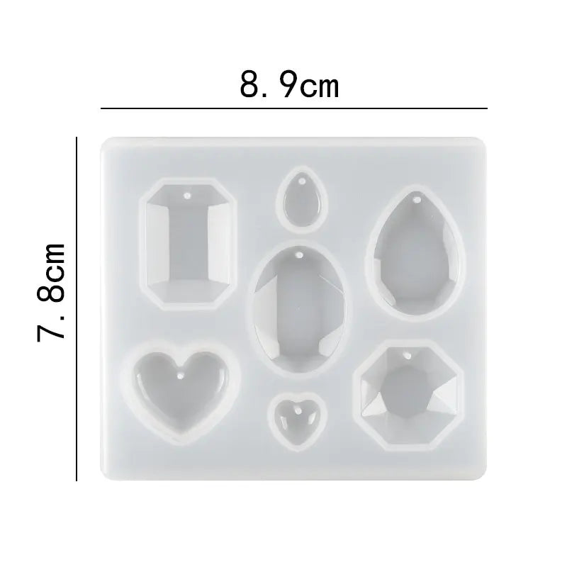 30 Styles Silicone Earring Pendant Silicone Resin Molds Jewelry Making Casting Mold for DIY UV Resin Epoxy Charms Craft Handmade Qme Style 15