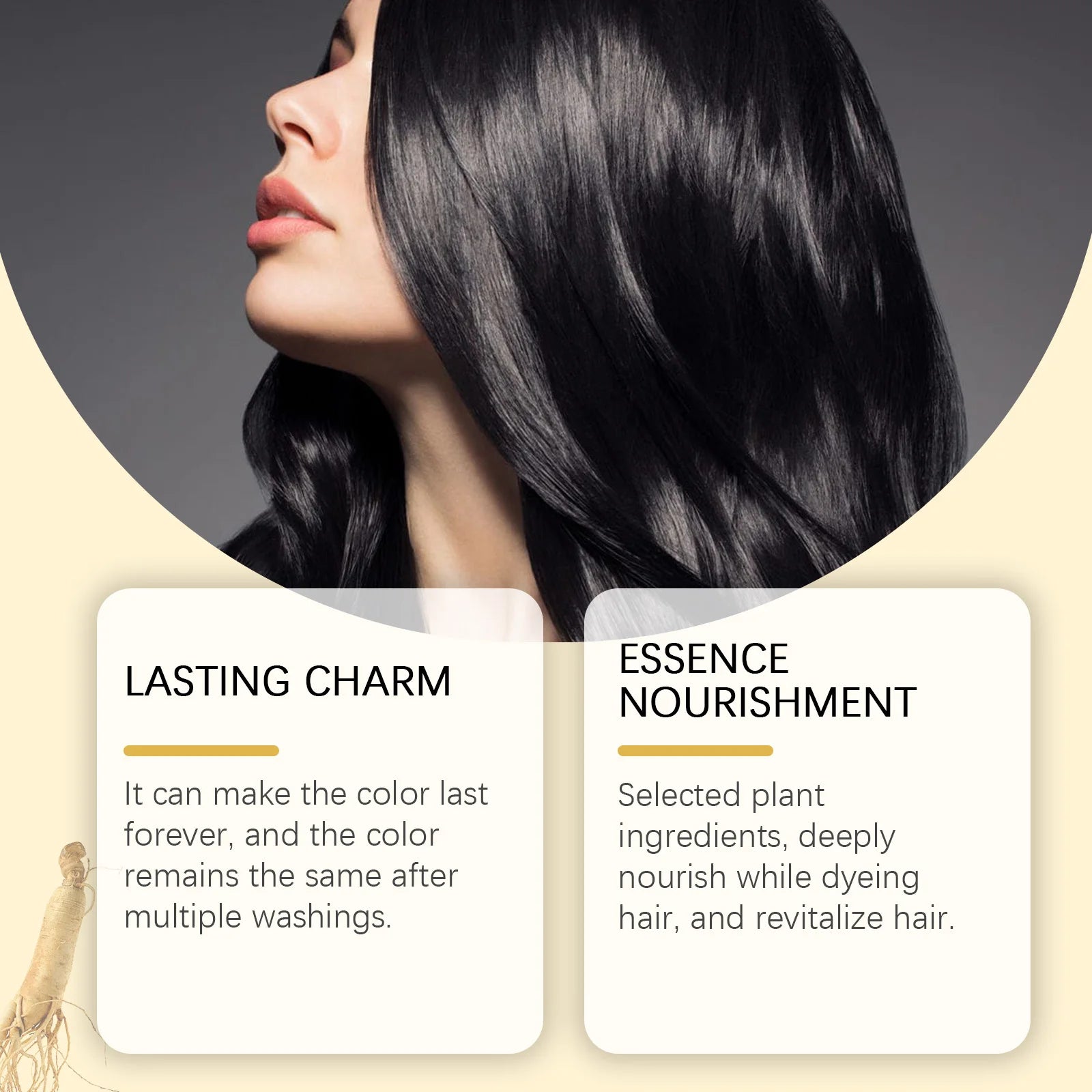 Black Hair Shampoo 5 Mins Fast Become Black Hair Dye Reduce Scalp Stimulate Nourish Roots Remove White Hair Natural Hair Care Qme