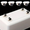 4pcs Self-Adhesive Wheels, Mini Fixed Wheels, Adhesive Plastic Universal Wheels, Rollers, Ball Transfer Bearing Wheels, Qme white