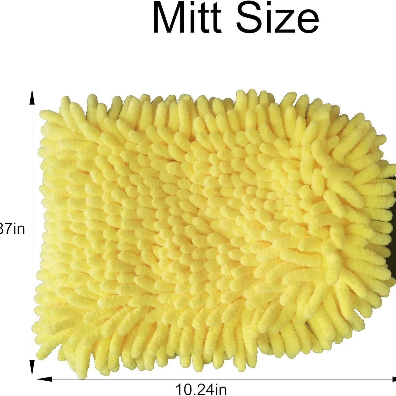 Car wash gloves do not damage paint surface waterproof special Chenille polyps for car wipe rag brush car bear paw 100g Qme