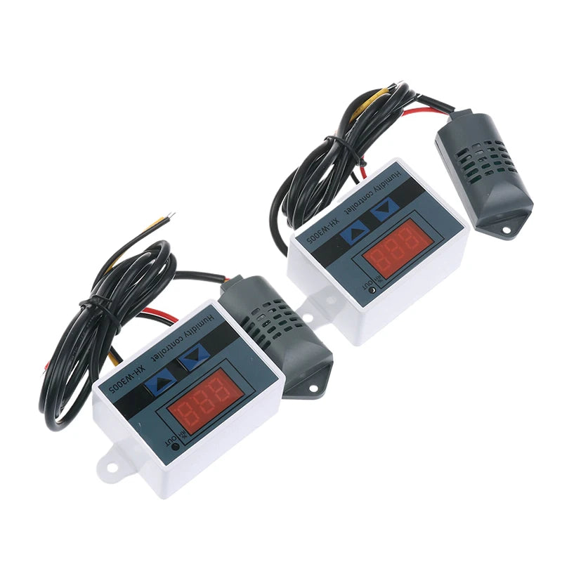 Digital Humidity Controller 12V 24V 220V Humidistat Hygrometer Qme