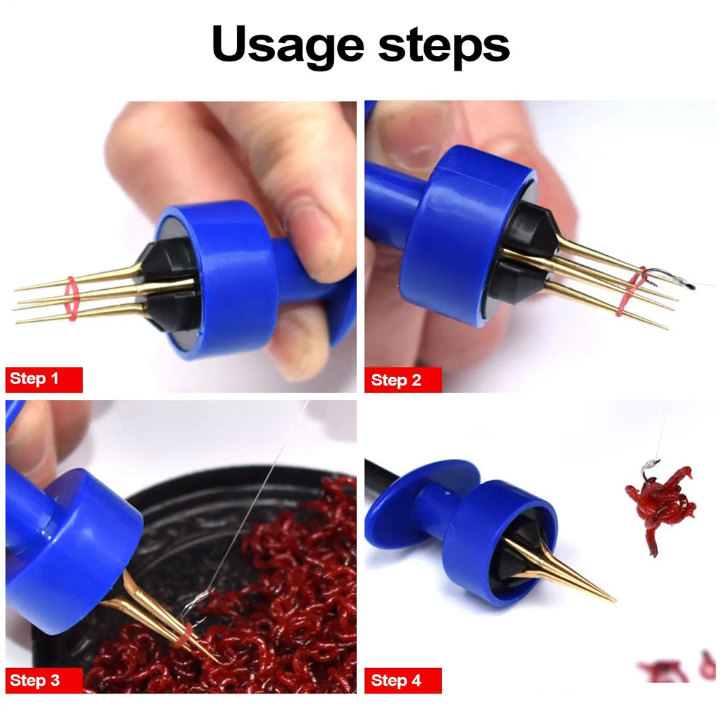 Lure Bander Portable Pellet Bander Anti-Slip Bait Tool Pellet Clip Fishing Accessories Kit Fishing Tackle Bait Bander for Carp Qme