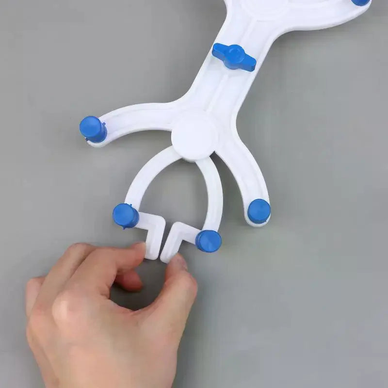 Durable Double Burette Clamp Spring Loaded Plastic Buret Clip Soft Qme