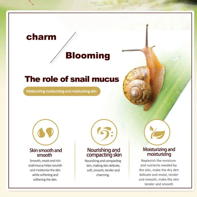 Skincare Snail Collagen Cream Anti Aging Whiten Skin Face Fade Dark Qme