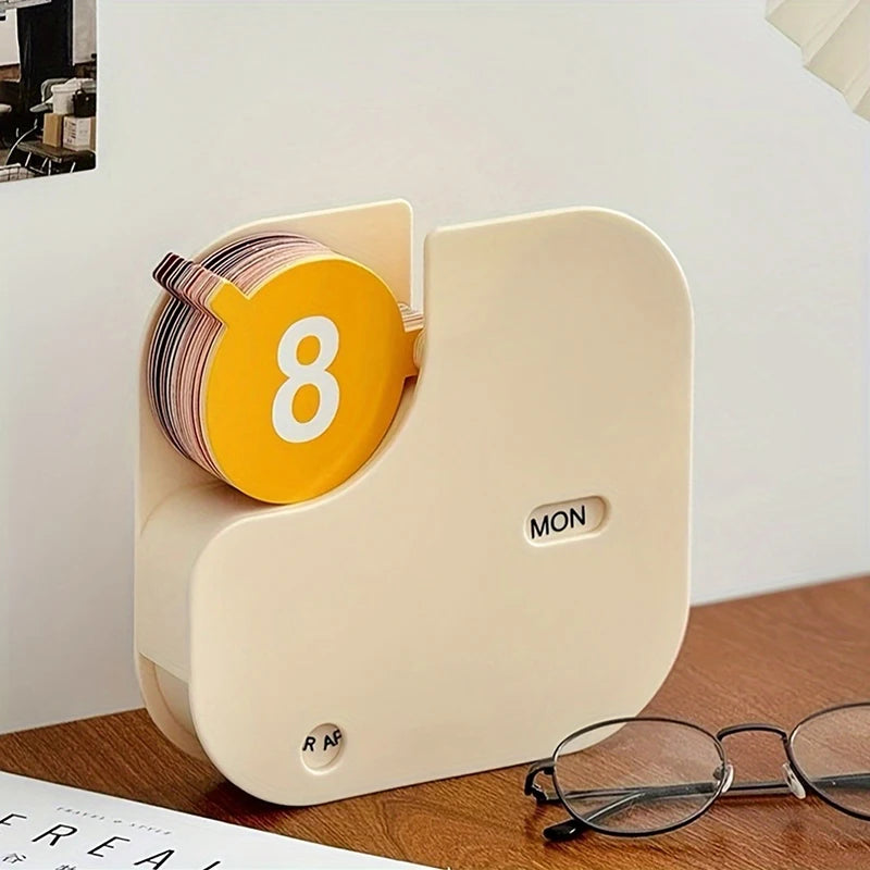 Desktop Calendar Flip Display Reusable Each Year Day Month Indicators Qme