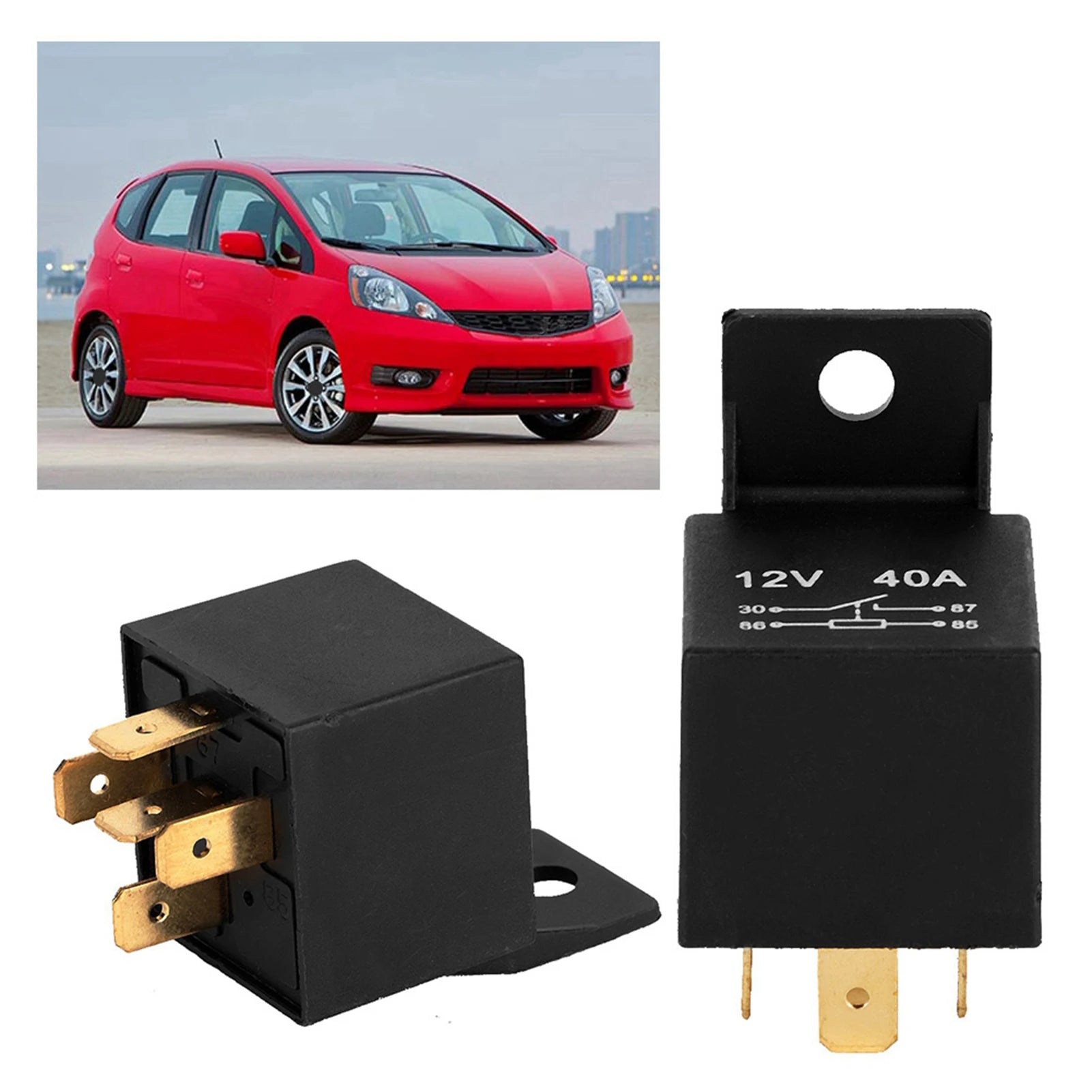 12V Relay 5 Pin 12V 30A/40A Weatherproof Waterproof Car Auto Relay Auto Relay Relay Car Relay Relay Qme