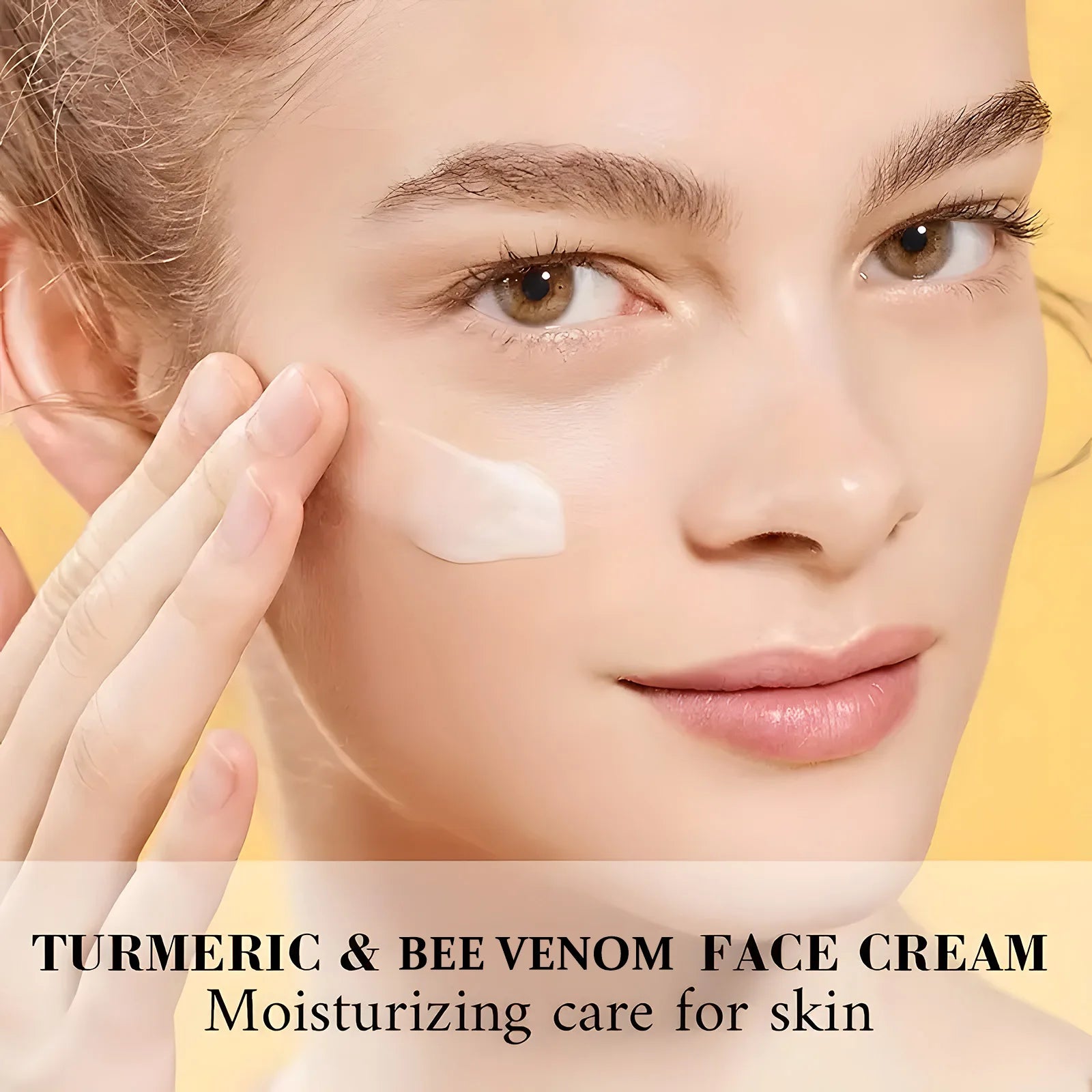 Turmeric & Bee Venom Cream with Collagen and bee Venom Facial Moisturizer for deep nourishing dry and rough skin Qme