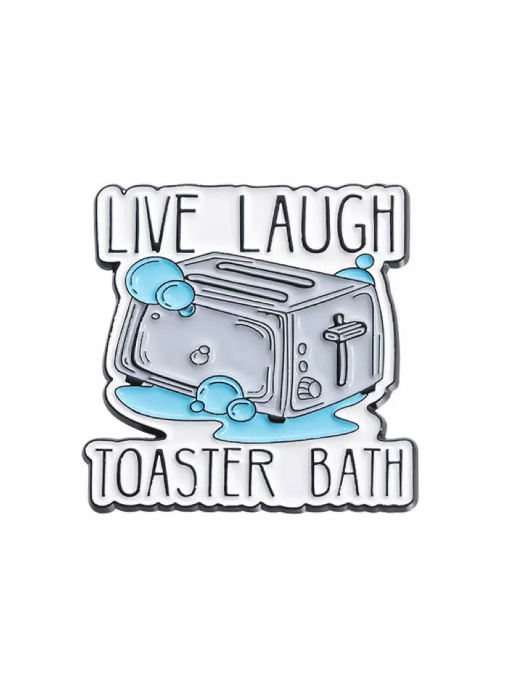 Blue Ice Toaster Enamel Pins Elegant Brooch Badges Versatile Clothing Qme 1pc