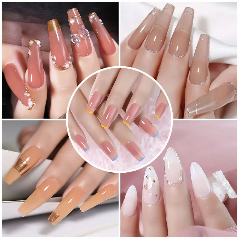 Arte Clavo Jelly Gel Polish Translucent Manicuring UV Nail Semi Qme