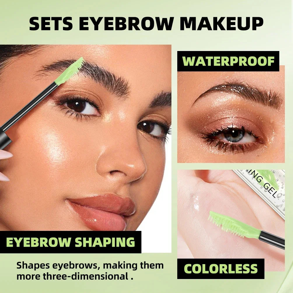 QIBEST Eyebrow Gel Transparent Brows Wax Waterproof Long Lasting Quick-dry Gel For Eyebrow Styling Soap Women's Cosmetics Tools Qme