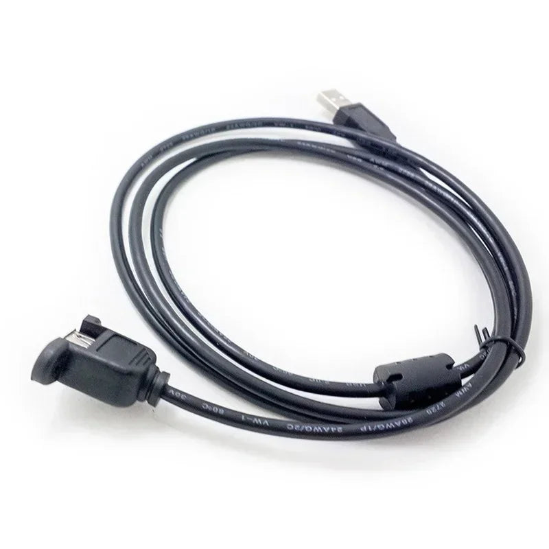 5pcs 1.5m USB 2.0 Extension Cable for Data Transfer with Screw Mounting Hole for Secure Fixed Connection for PC Printer Device Qme