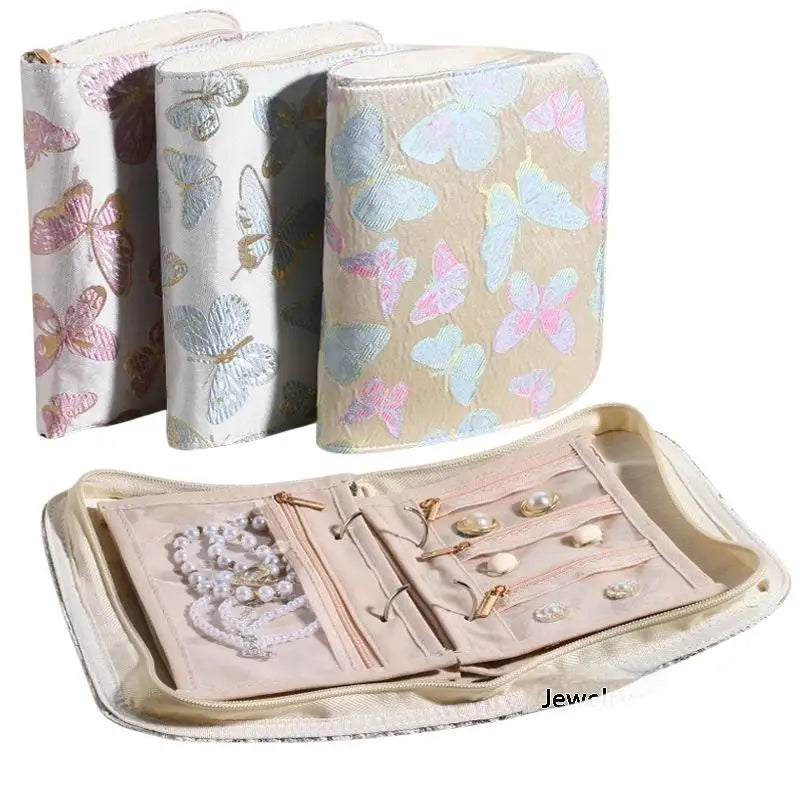Portable PU Leather Jewelry Storage Book Jewellery Binder, Jewelry Organizer Roll, Small Anti Oxidation Jewelry Storage Bag 1PC Qme