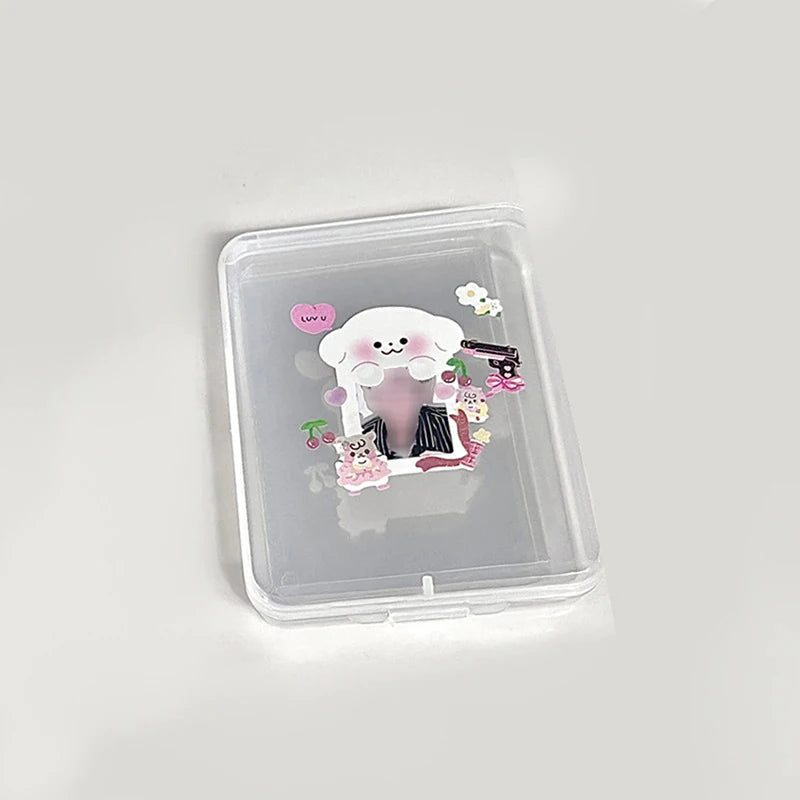 Desk Organizer Box Classification Stationery INS Transparent Plastic Qme