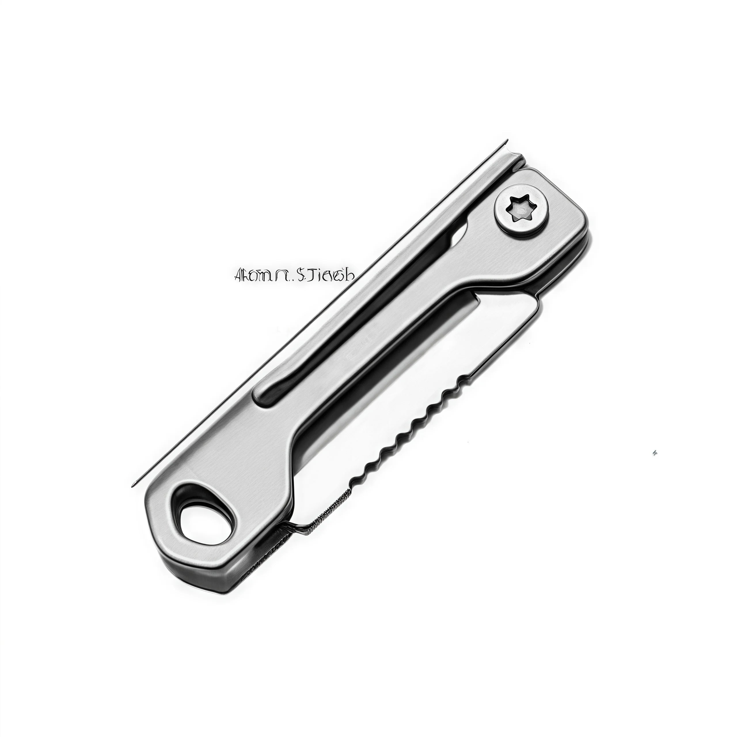 1Pc Stainless Steel Mini Folding Knife - Multi-Function Pocket Tool Keychain for Outdoor Camping & EDC Qme Silver