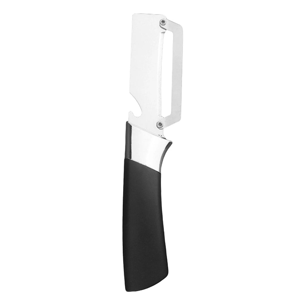 Fruit Vegetable Peeler With Wooden Handle And Bottle Opener 2-in-1 Stainless Steel Multi-functional Kitchen Tools Qme Black
