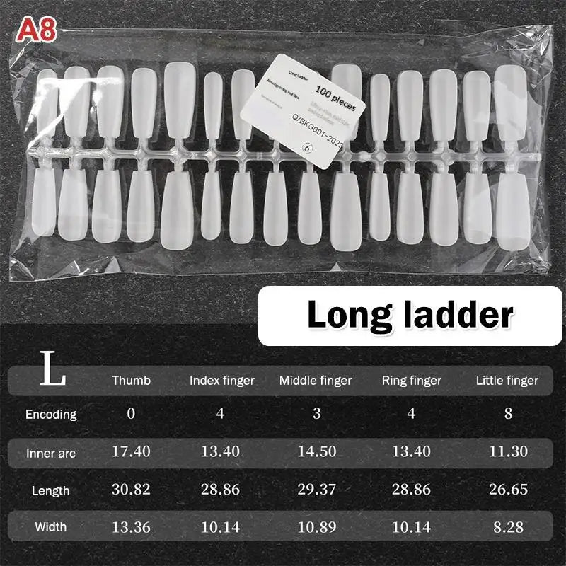 Nail Salon Matte False Tips Box Easy Wear Press Nails Home Manicure