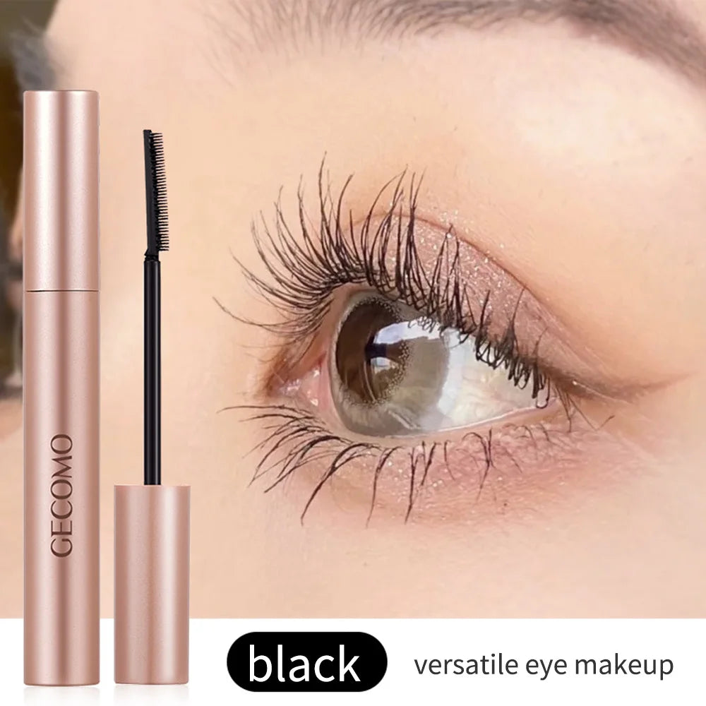 Naturally Curls Thick & Long Last Mascara with Silicone Brush Head Gecomo Mascara Specially Customized for Asian Lady Qme 201025