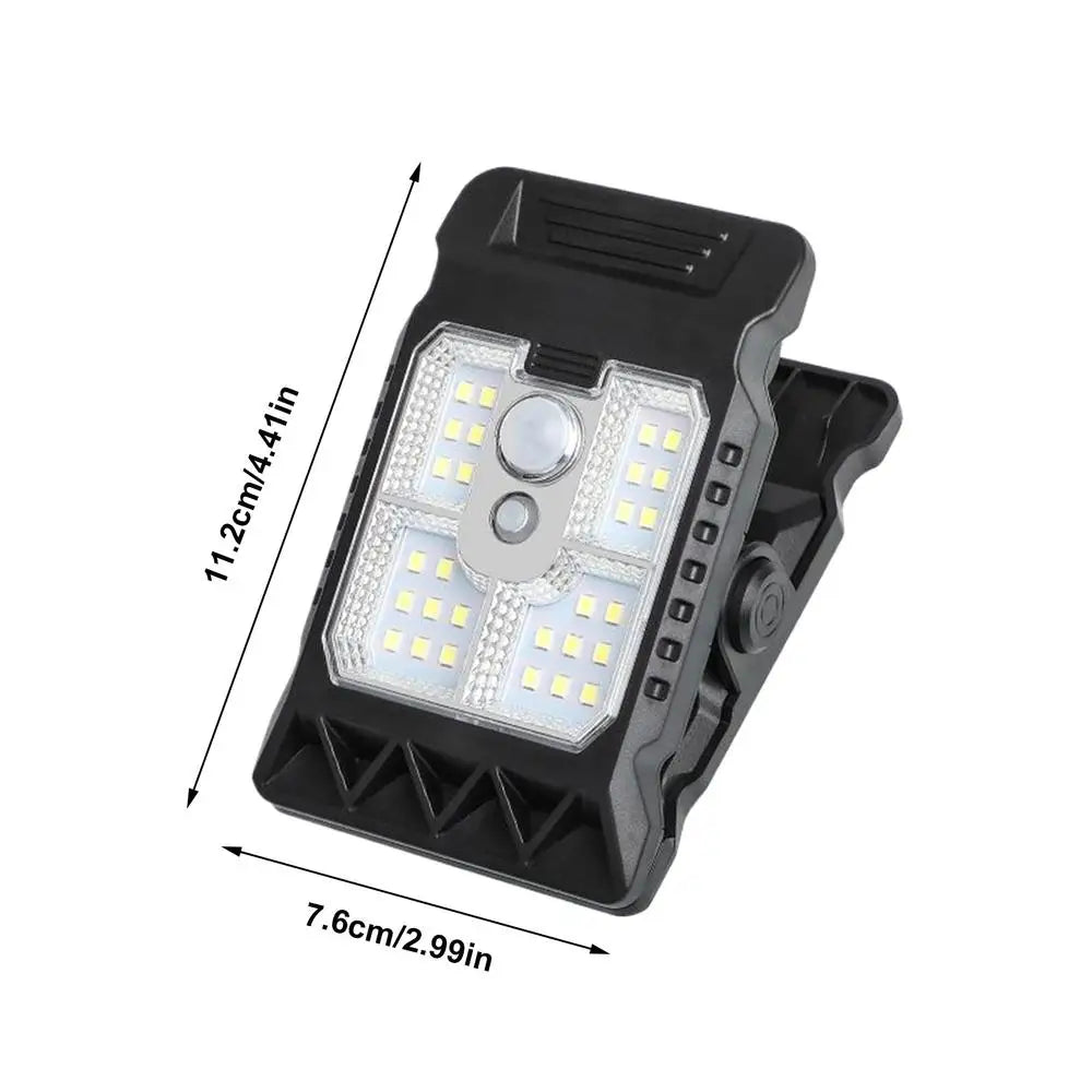 NEW upgrade Solar Light Chain Clip On Solar Motion Lights Outdoor 300LM Motion Sensor Security Lighting Waterproof Garden Decor Qme LED