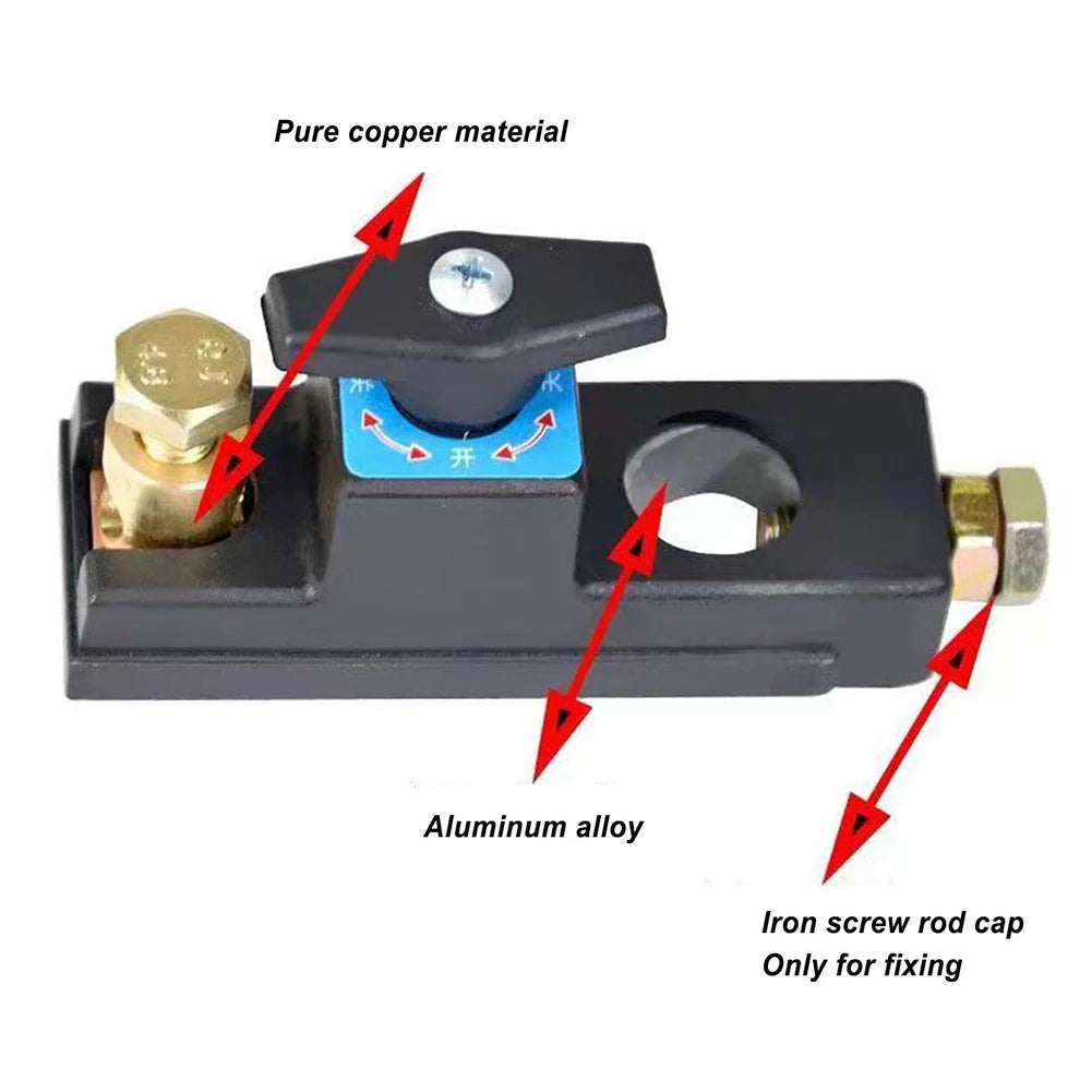 12V/24V Car Cut Off Switch Battery Terminal Anti-Leakage Switch Car Power Disconnect Switch for Car Truck Boat Qme