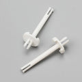 Auxiliary Sewing Machine Vertical White Plastic Thread Spool Pin Qme 6x2cm