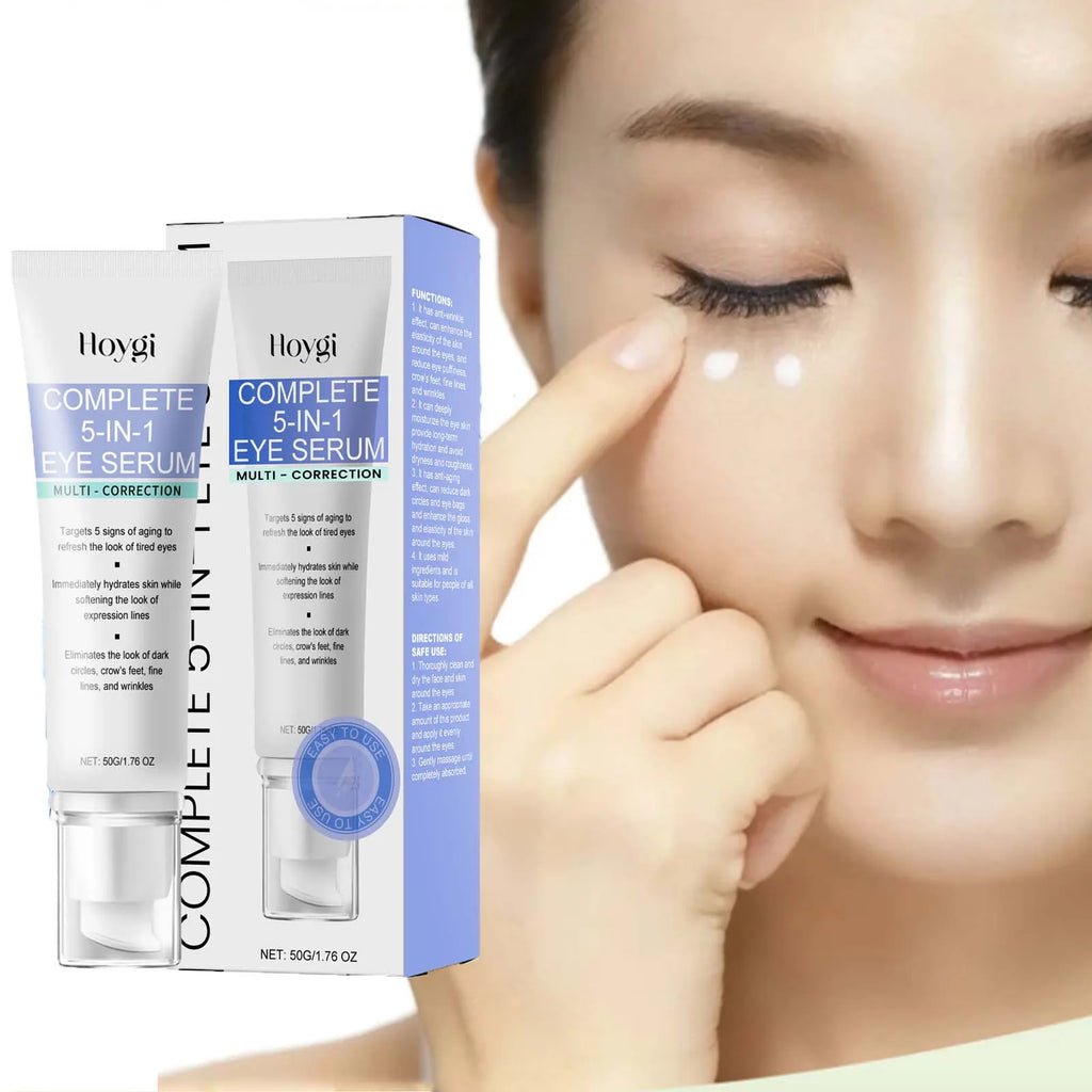 Collagen 5 IN 1 Firming Eye Cream Removes Dark Circles Eye Bag Firming Lifting Fade Fine Lines Improve Skin Retinol Eye Cream Qme