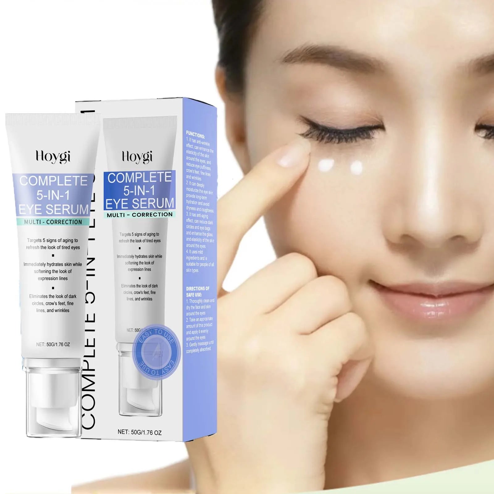 Collagen 5 IN 1 Firming Eye Cream Removes Dark Circles Eye Bag Firming Lifting Fade Fine Lines Improve Skin Retinol Eye Cream Qme
