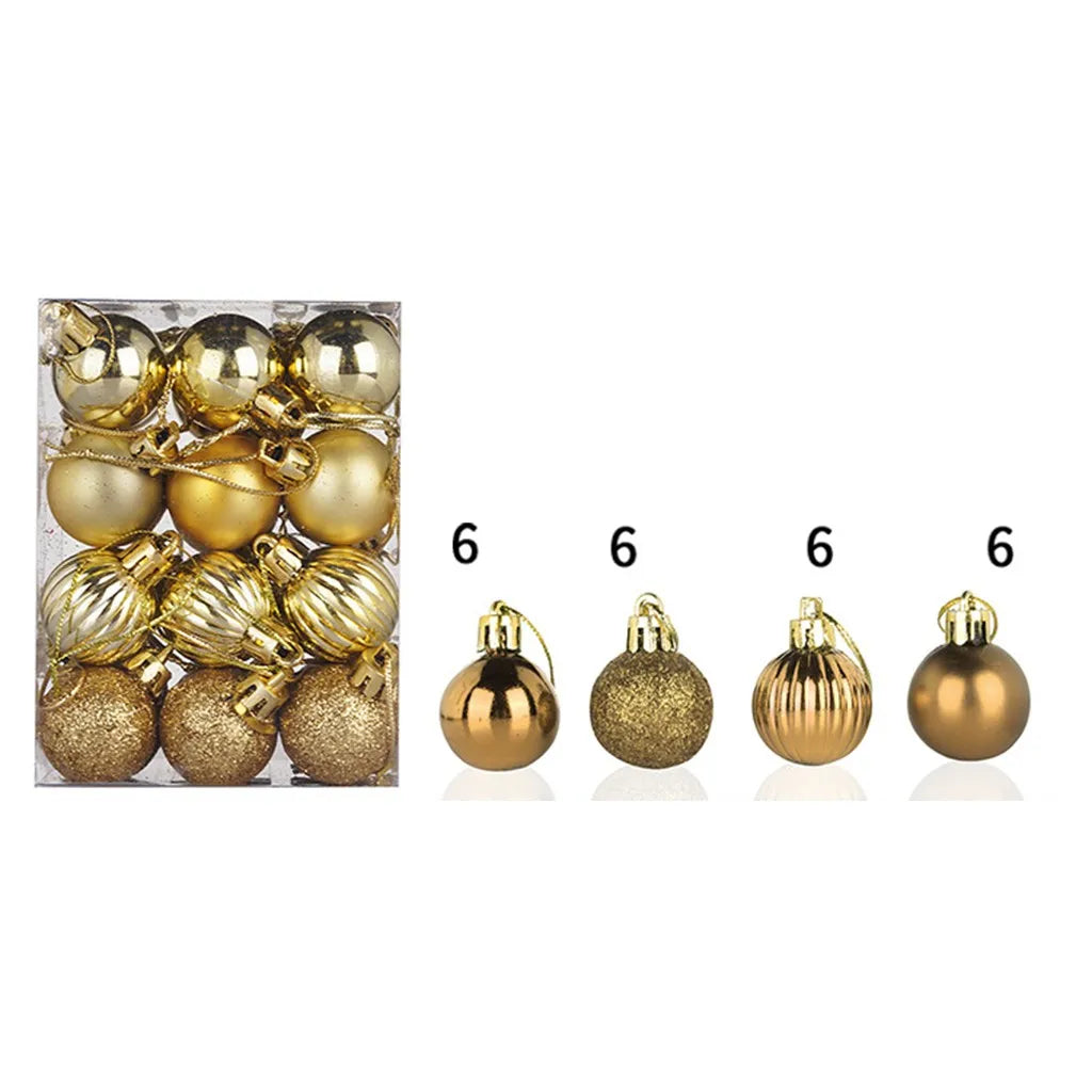 Christmas Xmas Tree Ball Bauble Hanging Home And Party Ornament Decor Tree Decoration Balls Party Hanging Pendant Navidad Qme Gold