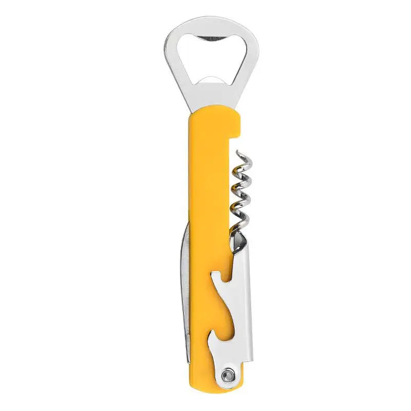 Portable Beer Can Opener Wine Bottle Restaurant Kitchen Tool Birthday Qme Yellow