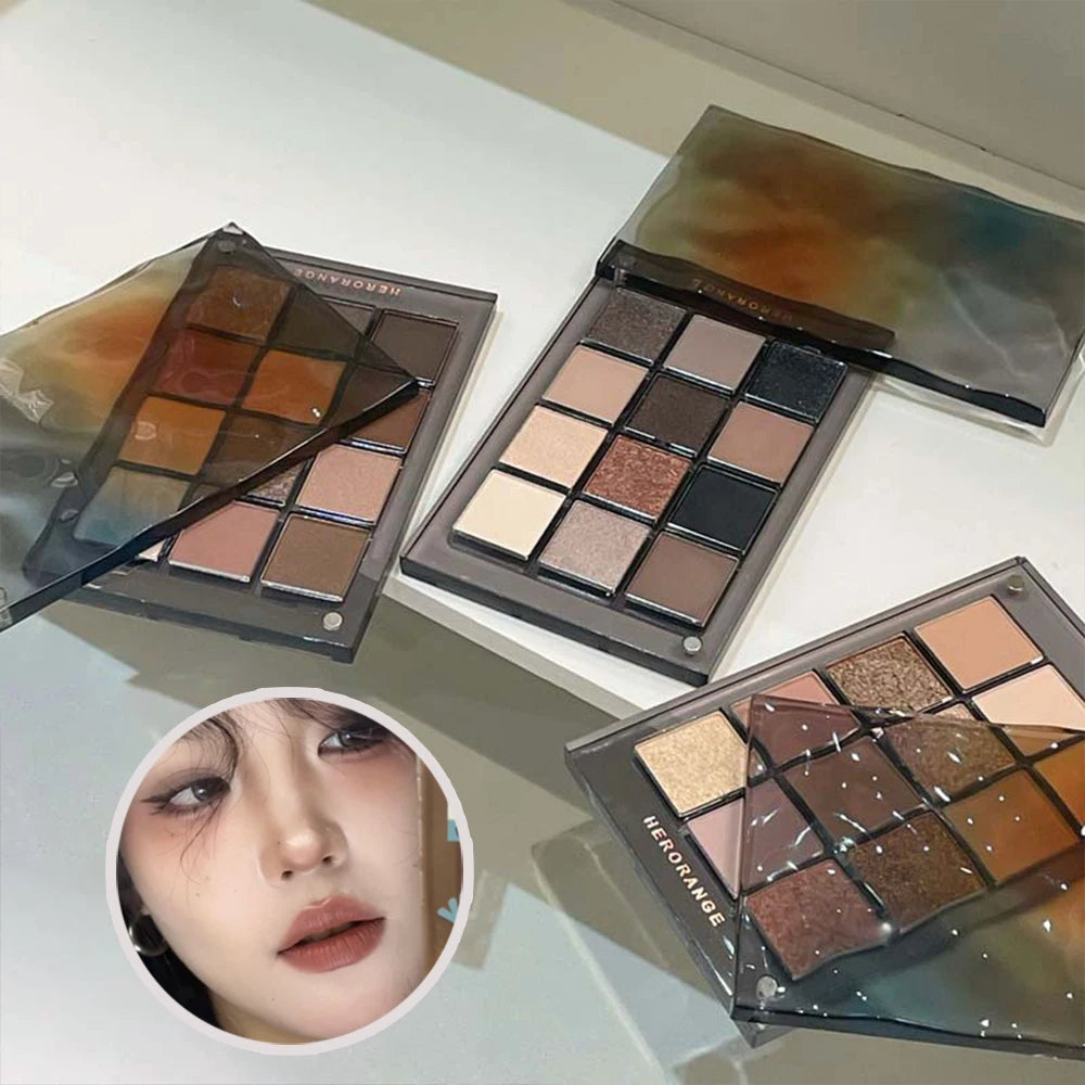 HERORANGE 12-color Eyeshadow Palette Multiple Colors Suit All Makeup Qme