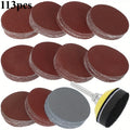 Sand grinding disc, sand pad, hook ring, sand grinding disc, sand piece, quick replacement, sandpaper for car polishing Qme 113pcs set