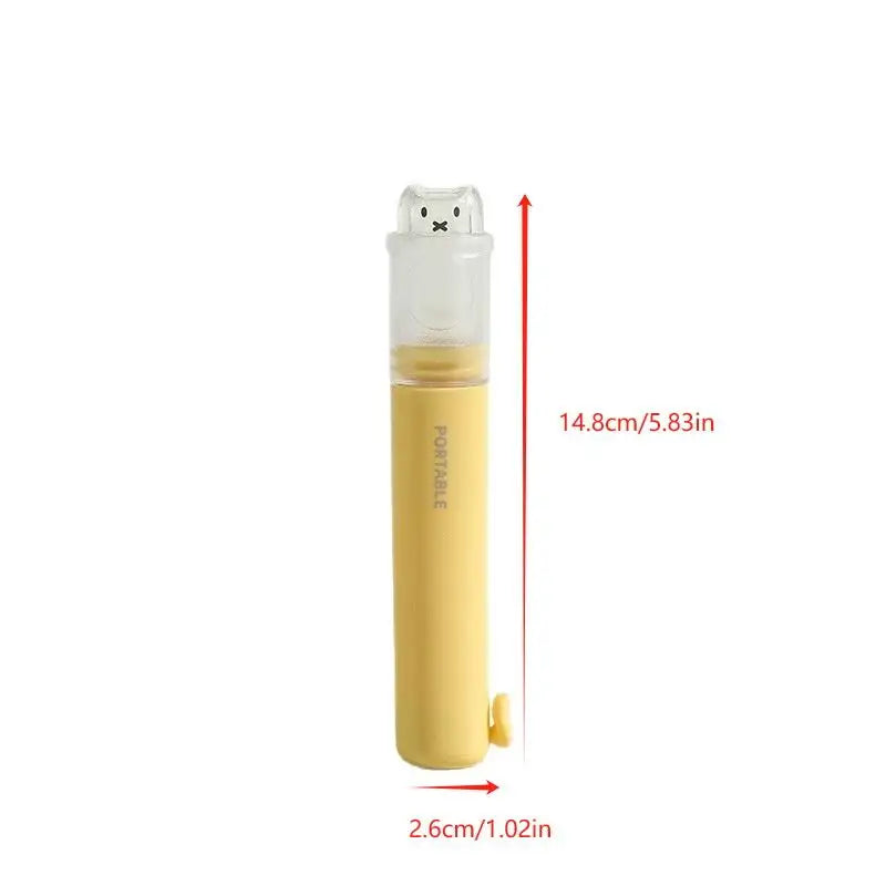2 In1 Portable Mini Travel Toothbrush Toothpaste Adult Outgoing Camp Qme