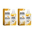 AHA Body Serum Moisturizing Brightening Spots Eraser Corrector Shrink Pore Repair Lighten Body Face Skin Hydrating Face Serum Qme 2Pcs 100ml