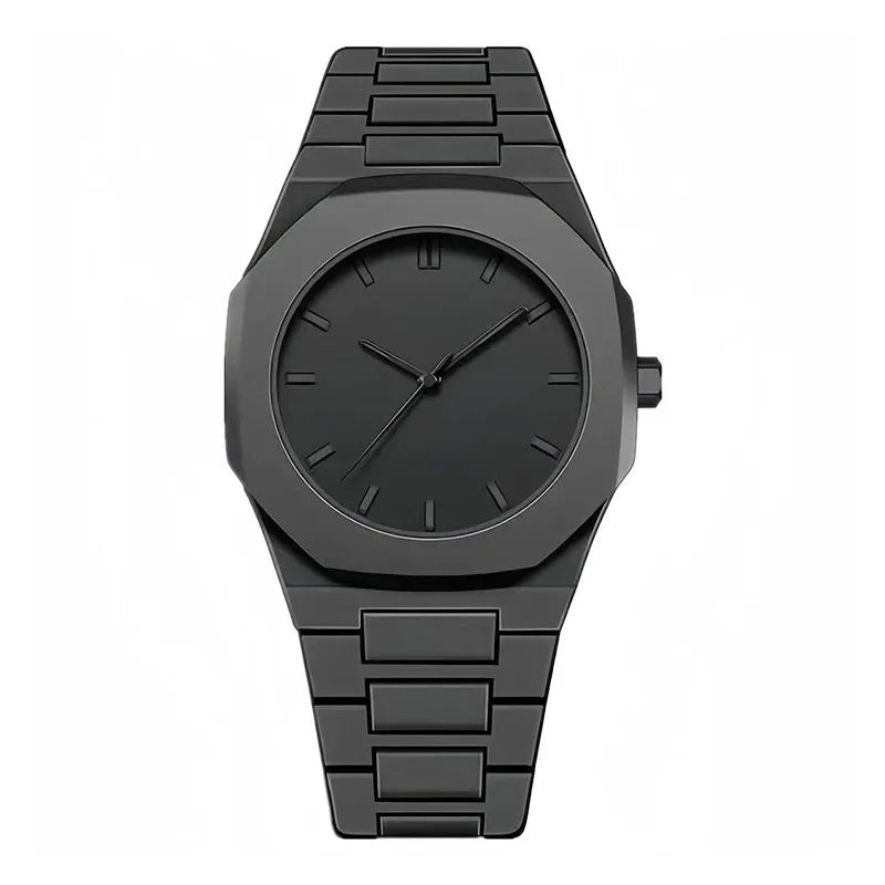 Men's wristwatch watch Southeast Asia Middle East dopamine plastic men's and women's quartz watch Qme black
