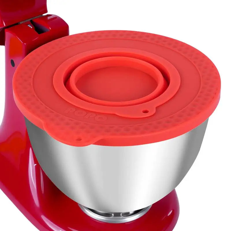 DIY Accessories Silicone Mixers Bowl Lid Cover Suitable 4 5-5 Quart Qme Red