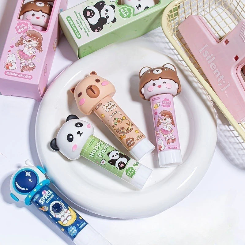 Kawaii Cartoon Capybara Solid Glue Strong Adhesives Stick Cute Qme