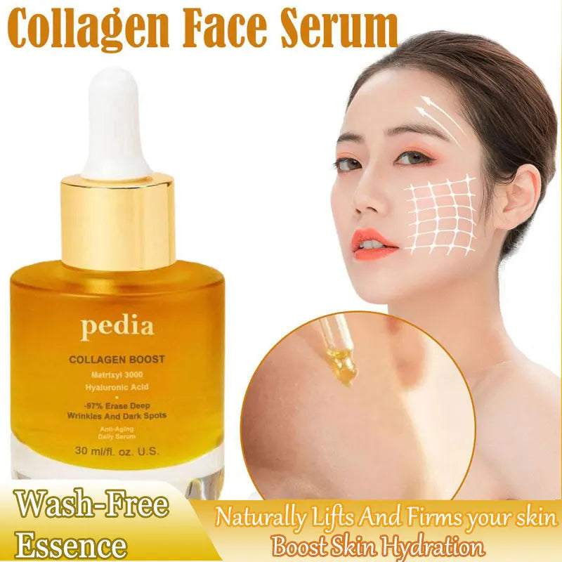 Face Serum Wash-free Collagen Essence Deep Hydration Moisturizer Qme