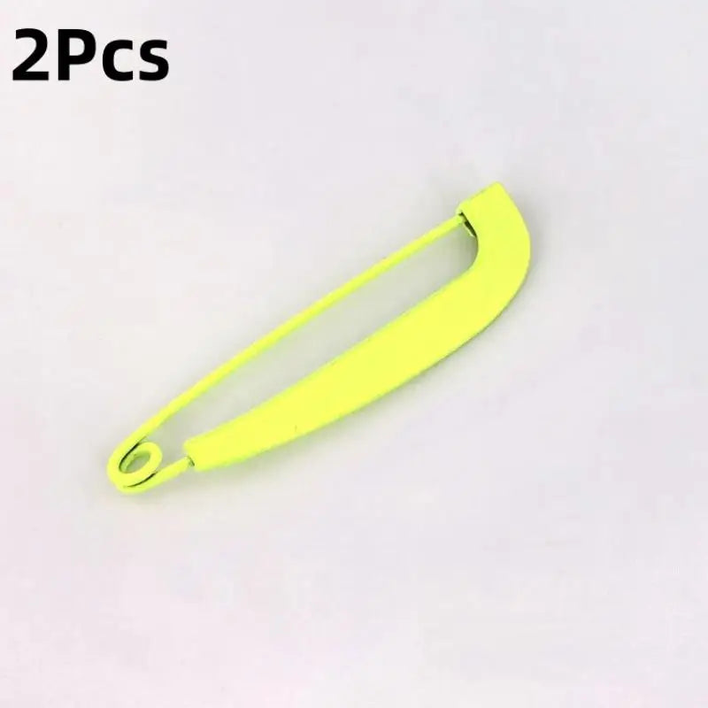 2Pcs Waist Buckle Fluorescent Pin Silk Scarf Buckle Korean Style Corsage Brooch Colorful Clothing Accessories Sweater Pants Pin Qme Green