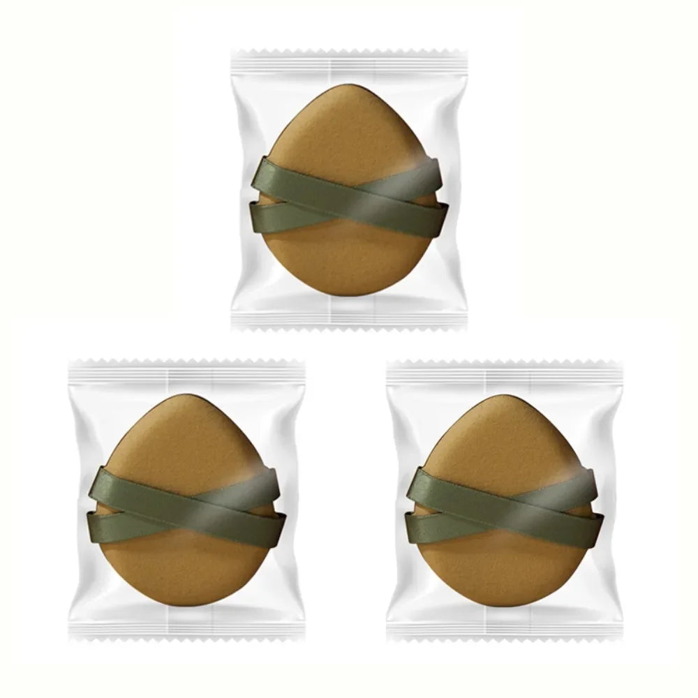 Makeup Sponge Puff Multifunctional Foundation Concealer Powder Qme Olive Green 3Pcs