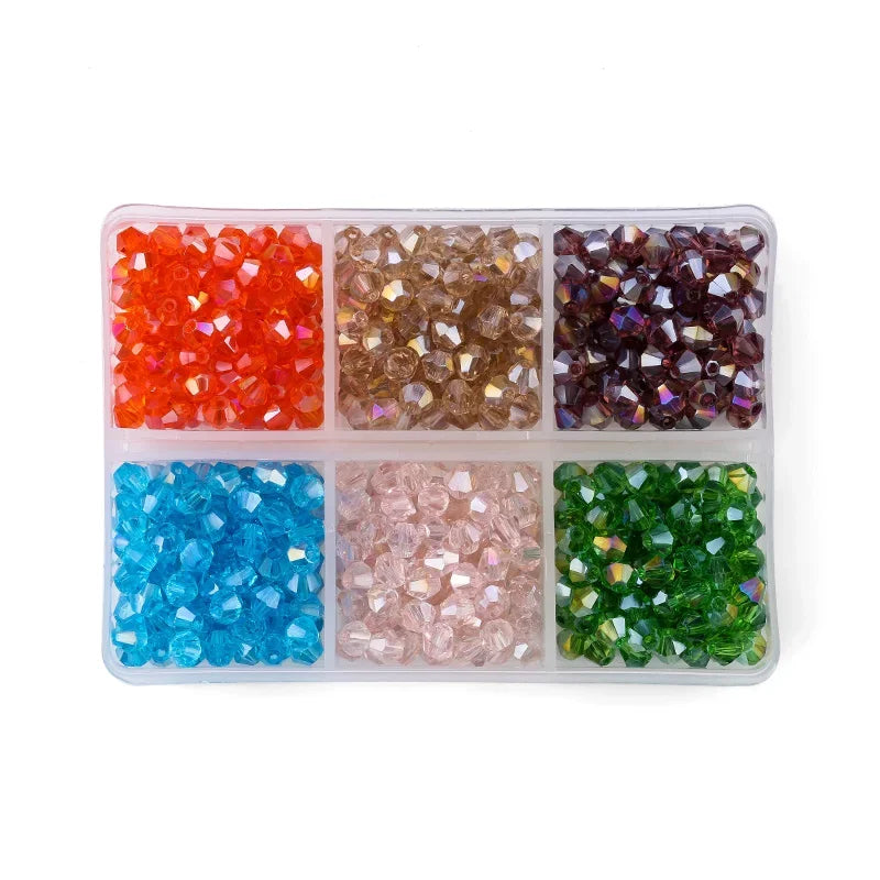 600pcs/lot 4mm Plated Color 5238 Bicone Beads Loose Spacer Beads Austria Jewelry Beads for Sewing Diy Supplies Jewelry Making Qme 3-ab