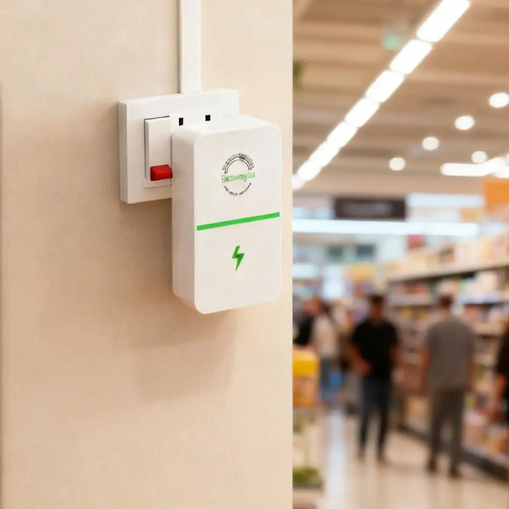 Home Pro Power Electricity Energy Saver US/UK/EU Stable Voltage Electricity Plug Household Stable Voltage Device Qme