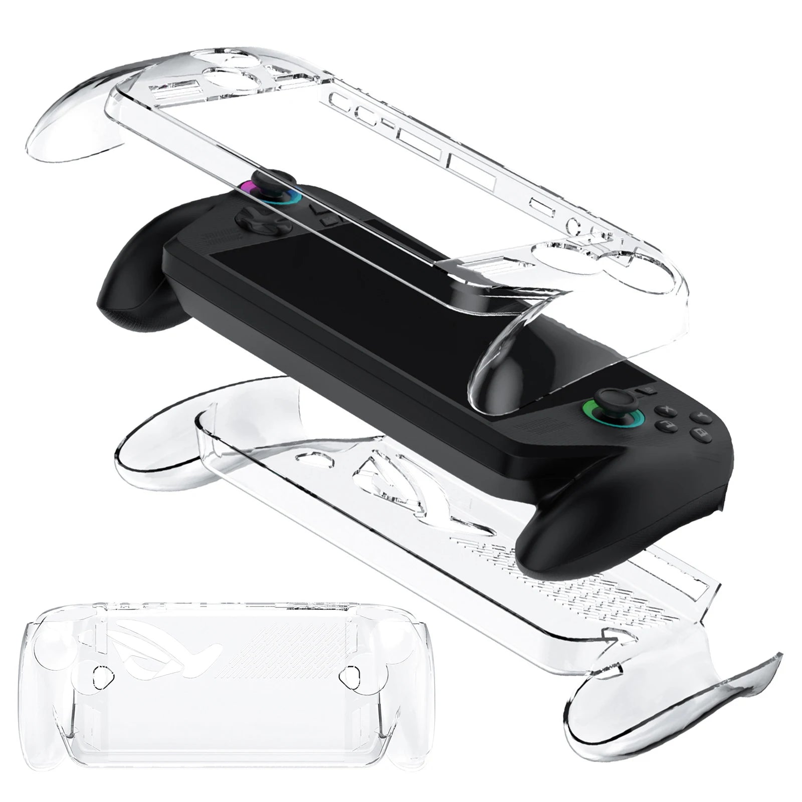 Clear Shockproof Cover Lightweight Protector Shell Sleeve Anti-Scratch Anti-Drop Compatible with ROG Xbox Ally/Ally X Console Qme