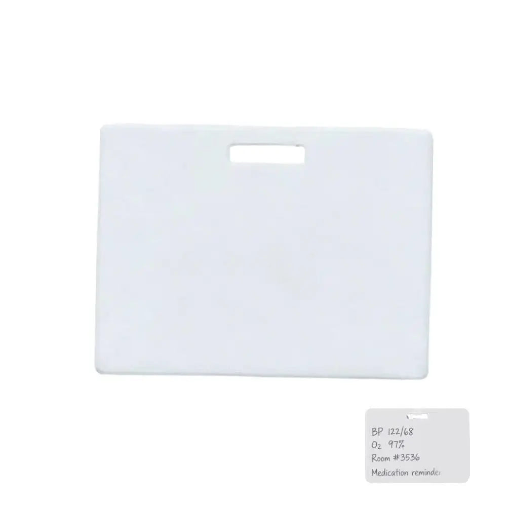 Erasable Badge Sticky Notes Wipeable Writing Surf Reusable Wipe Clean Qme White1