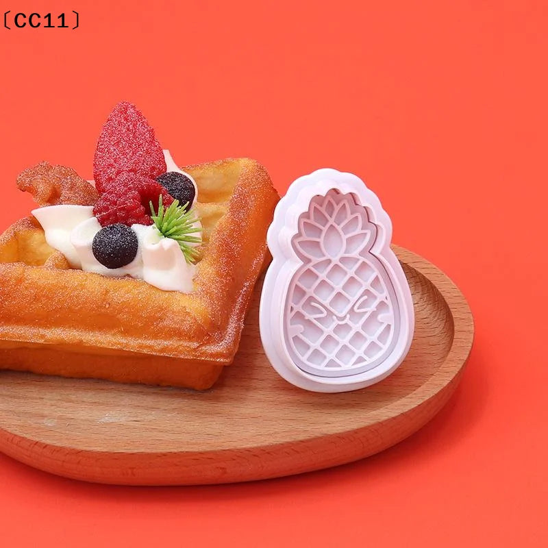 Cute Pineapple Summer Clay Cutters Reusable Plastic Molds Handmade Qme