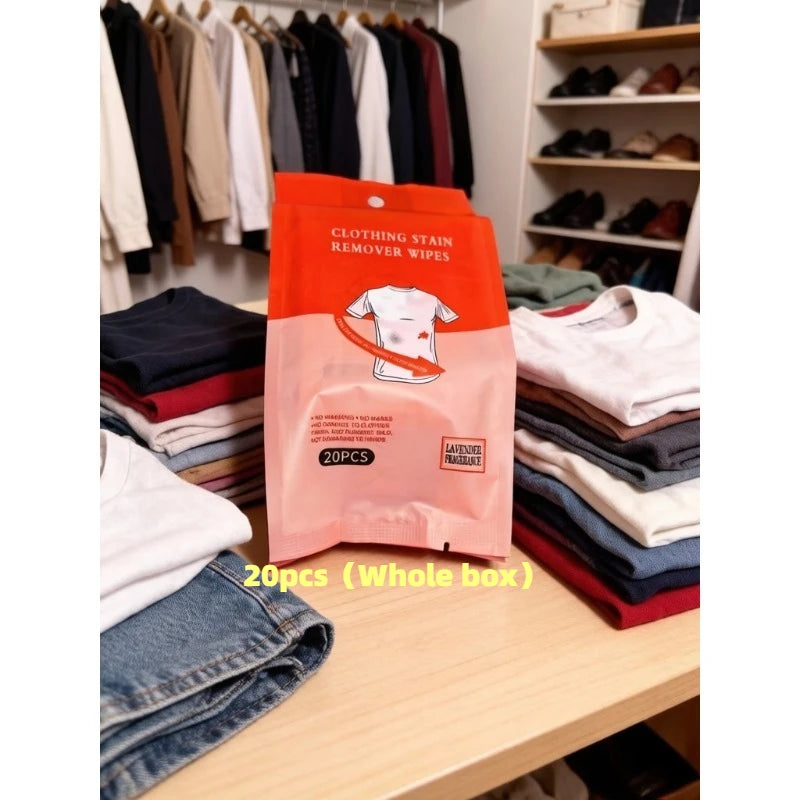 Multifunctional Dry Clean Down Jacket / White Shoes, Disposable Garment Stain Removal Wet Wipes, Leather Jacket Stain Remov Qme 20pcs