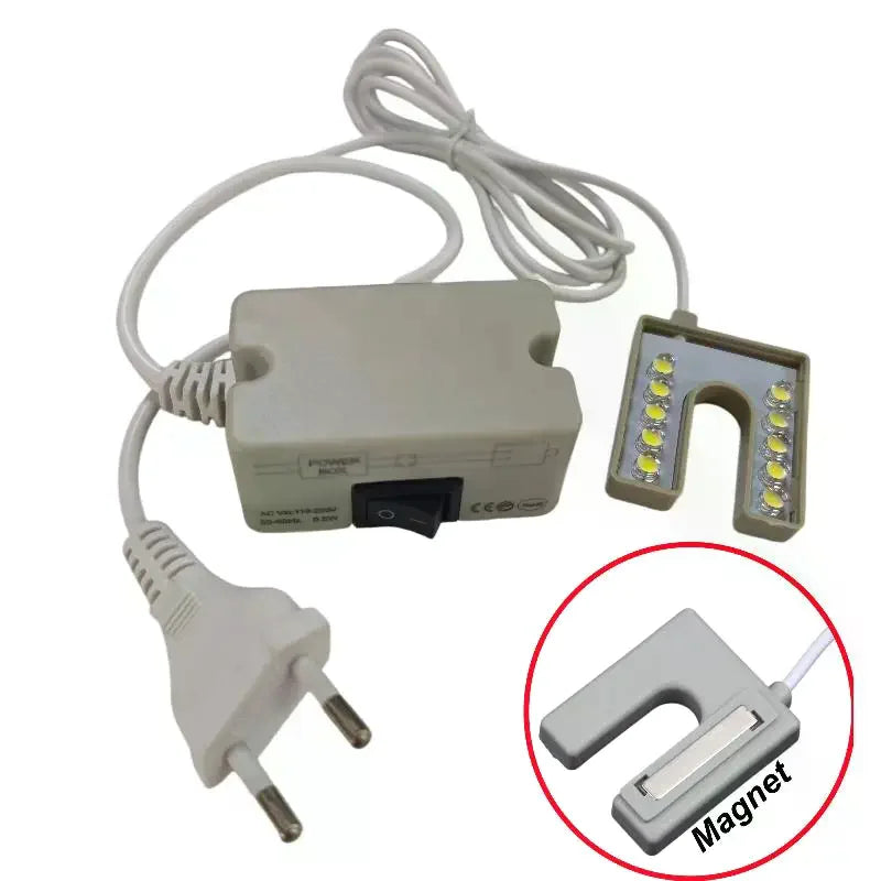 1 Set No Radiation No Strobe Efficient Energy Saving Magnetic Base Sewing Light Flexible Gooseneck Lamp LED Light Qme